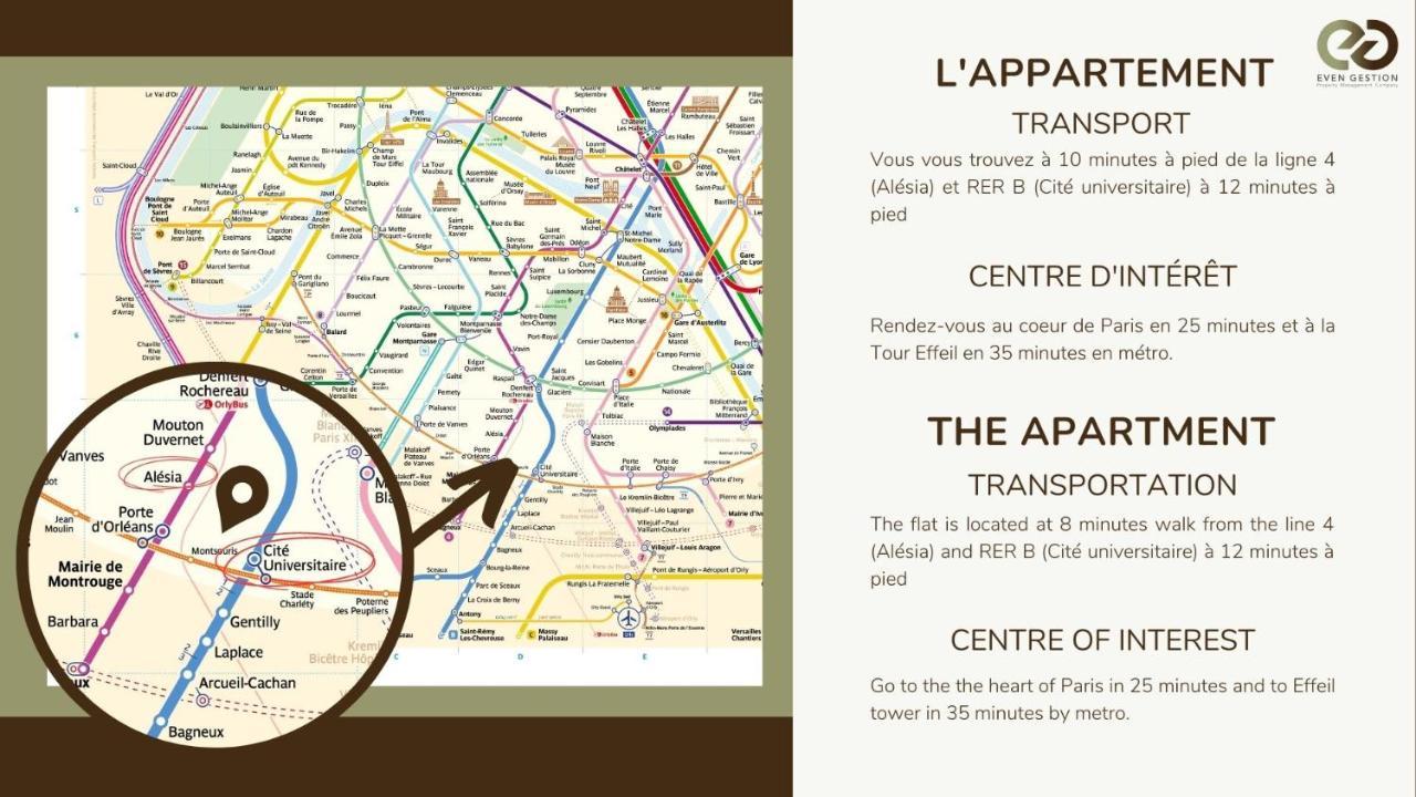 Cosy Independant Studio Proche Gare Et Jardin パリ エクステリア 写真